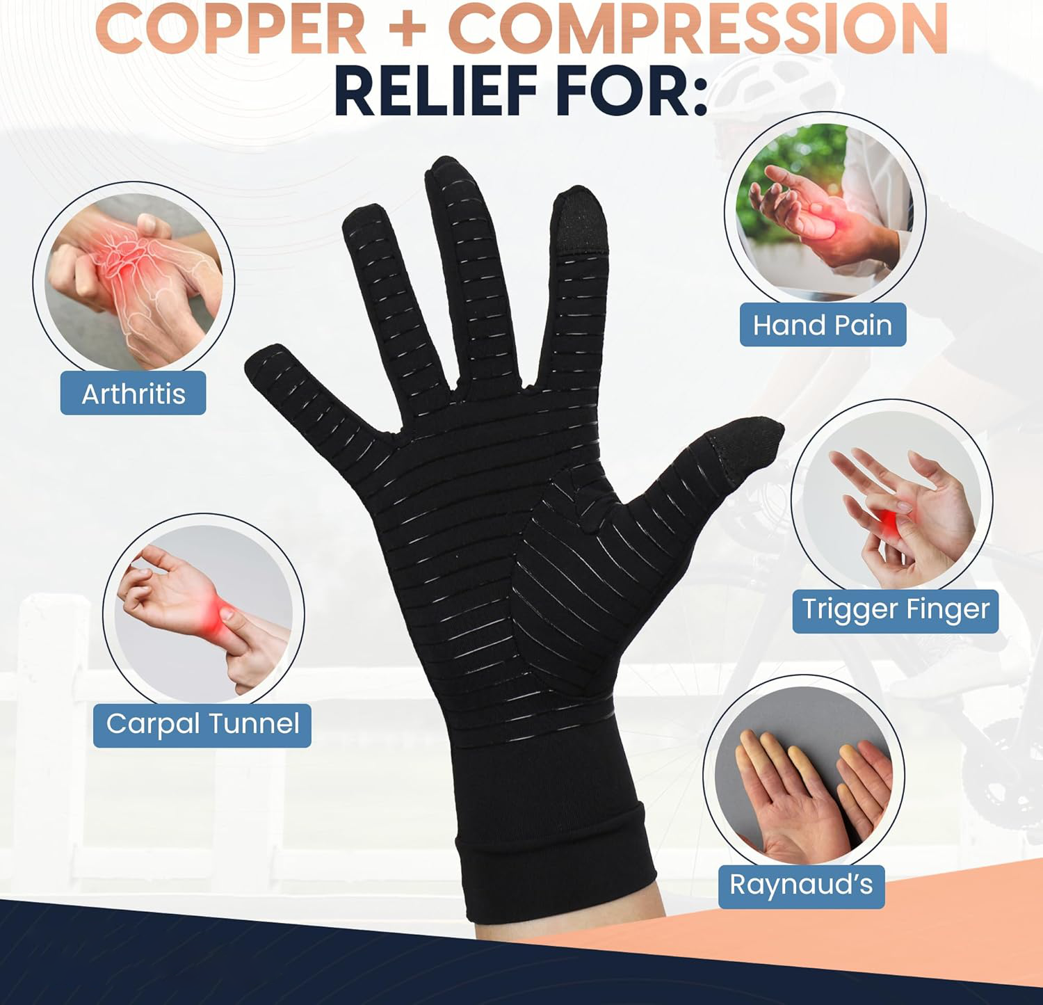 Compression Gloves - detail