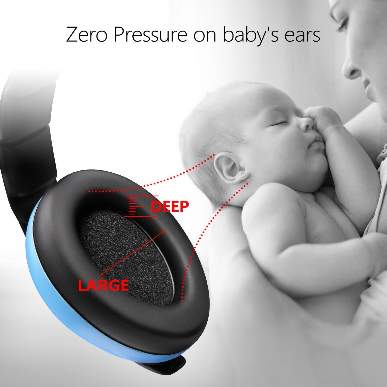 Baby Ear Protection Muffs - alternate angle