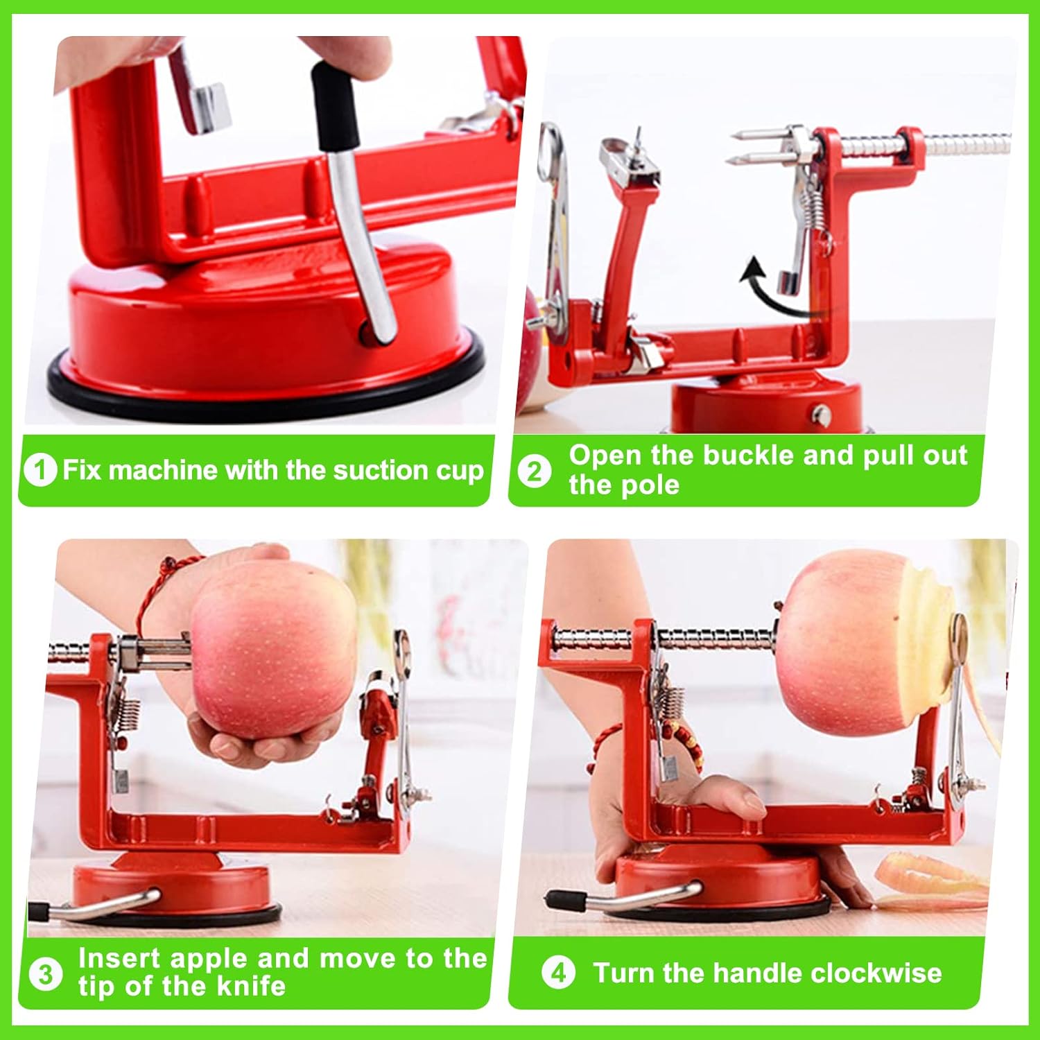 Apple Skin Peeler - in use