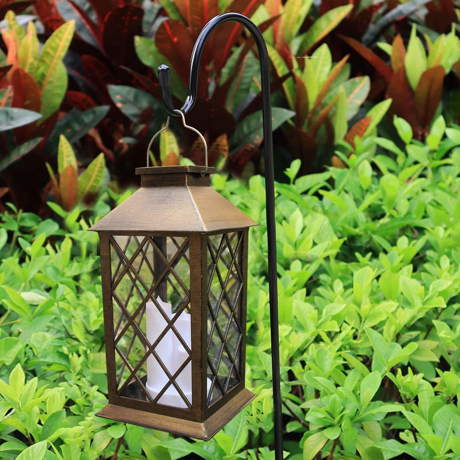 All Weather Garden Hanging Lantern - detail