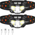 2-Pack Ultra-Bright Led Rechargeable Headlamp Flashlight Waterproof