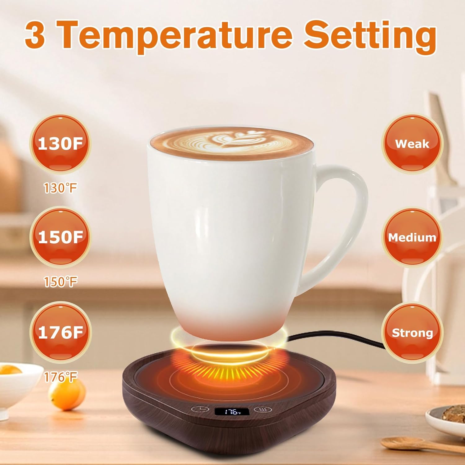 Coffee Mug Warmer Set - detail