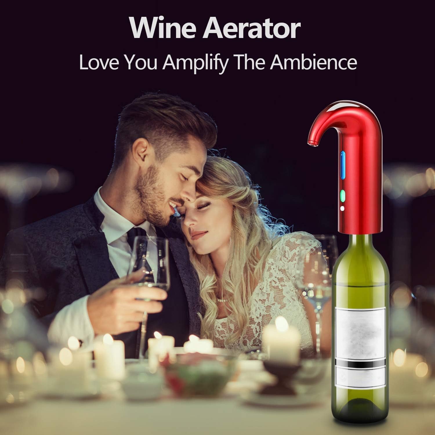 Electric Wine Aerator Pourer Dispenser - alternate angle