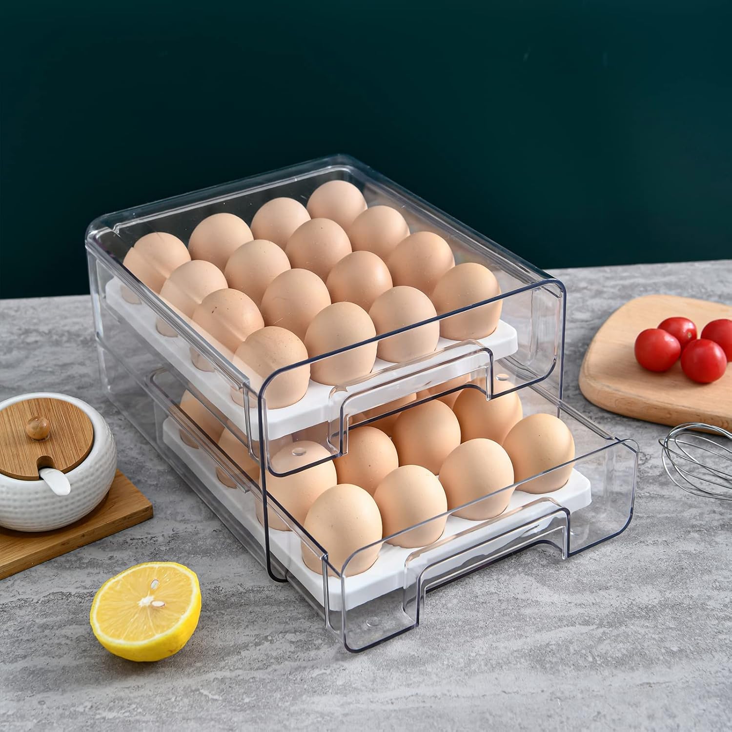 Egg Container Holder For Fridge - detail