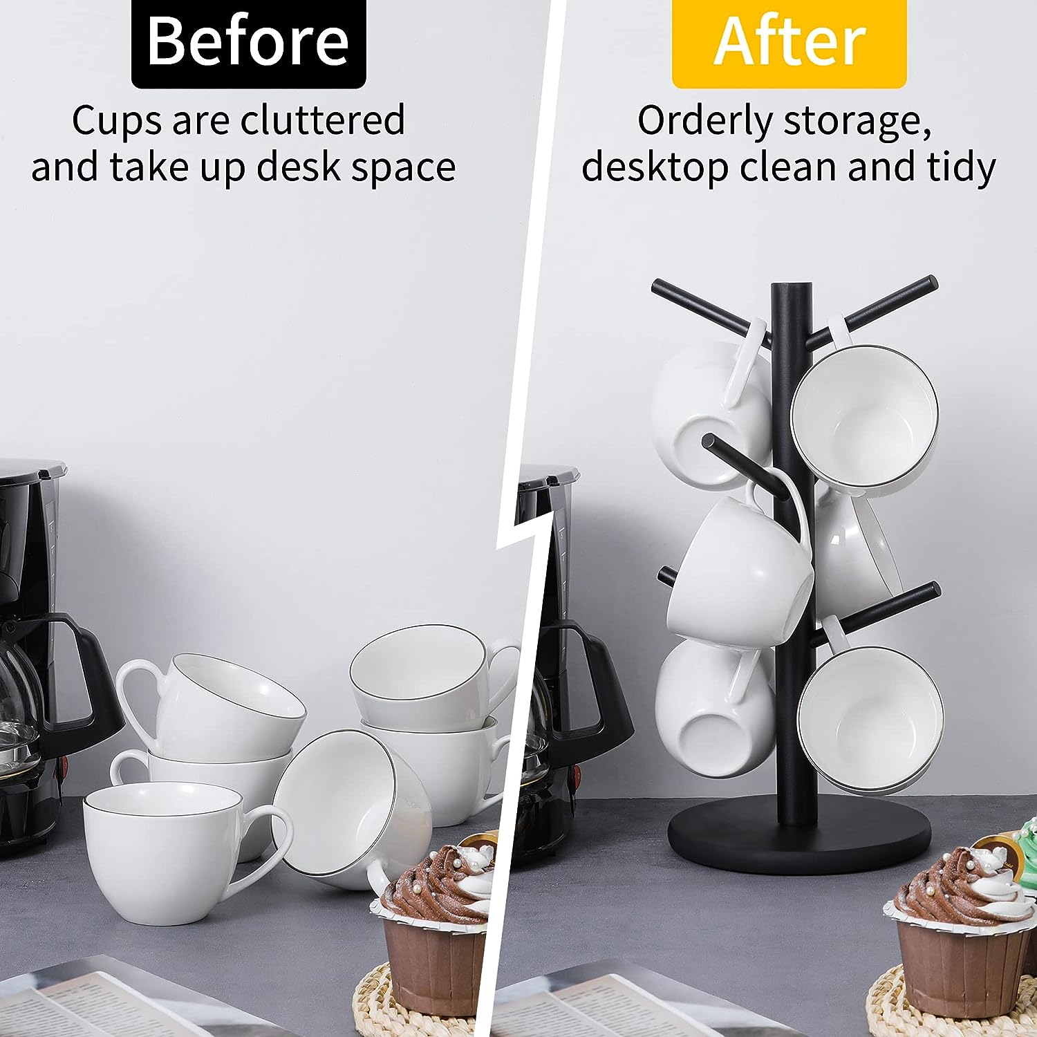Cup Mug Holder Tree - detail