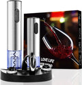 Electric Wine Bottle Opener Set with Vacuum Preserver, Automatic