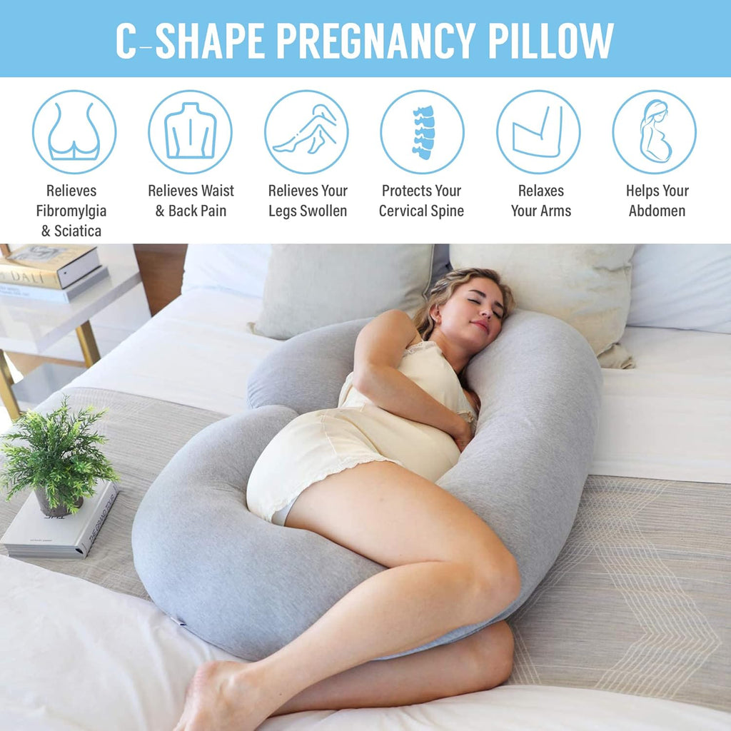 C Shaped Full Body Pregnancy Pillow - alternate angle