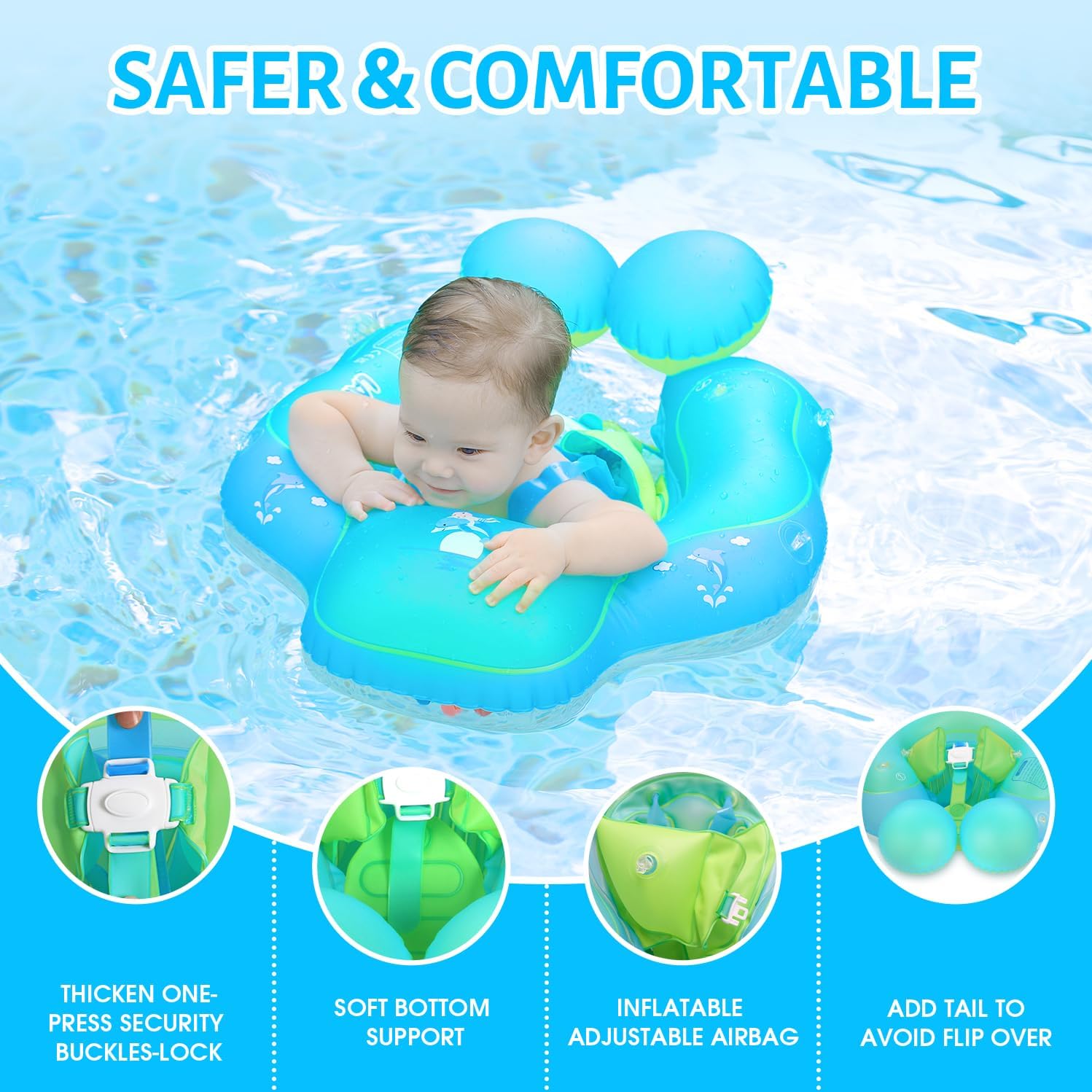 Baby Swim Float Canopy - detail