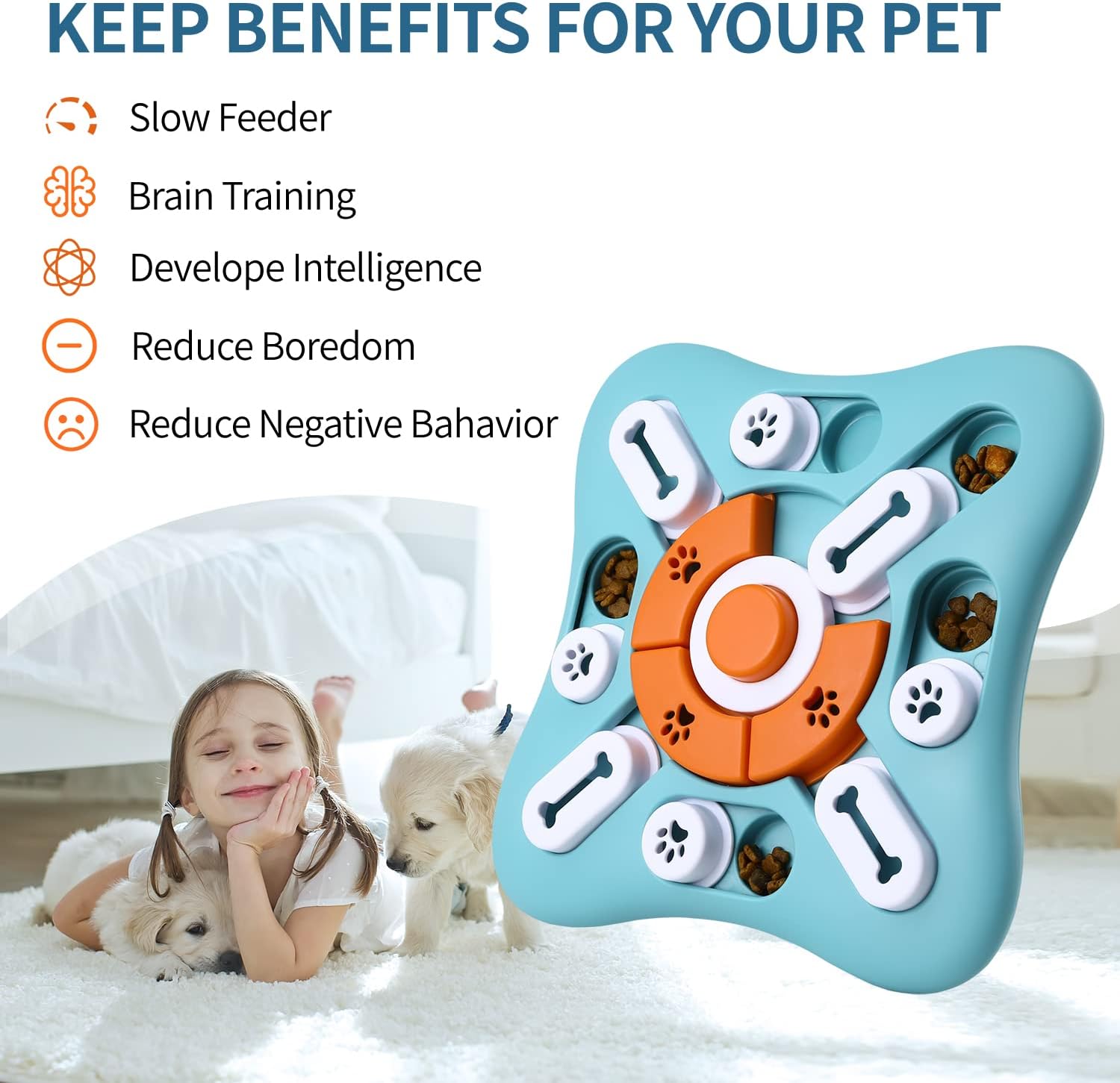 Dog Puzzle Toys - in use