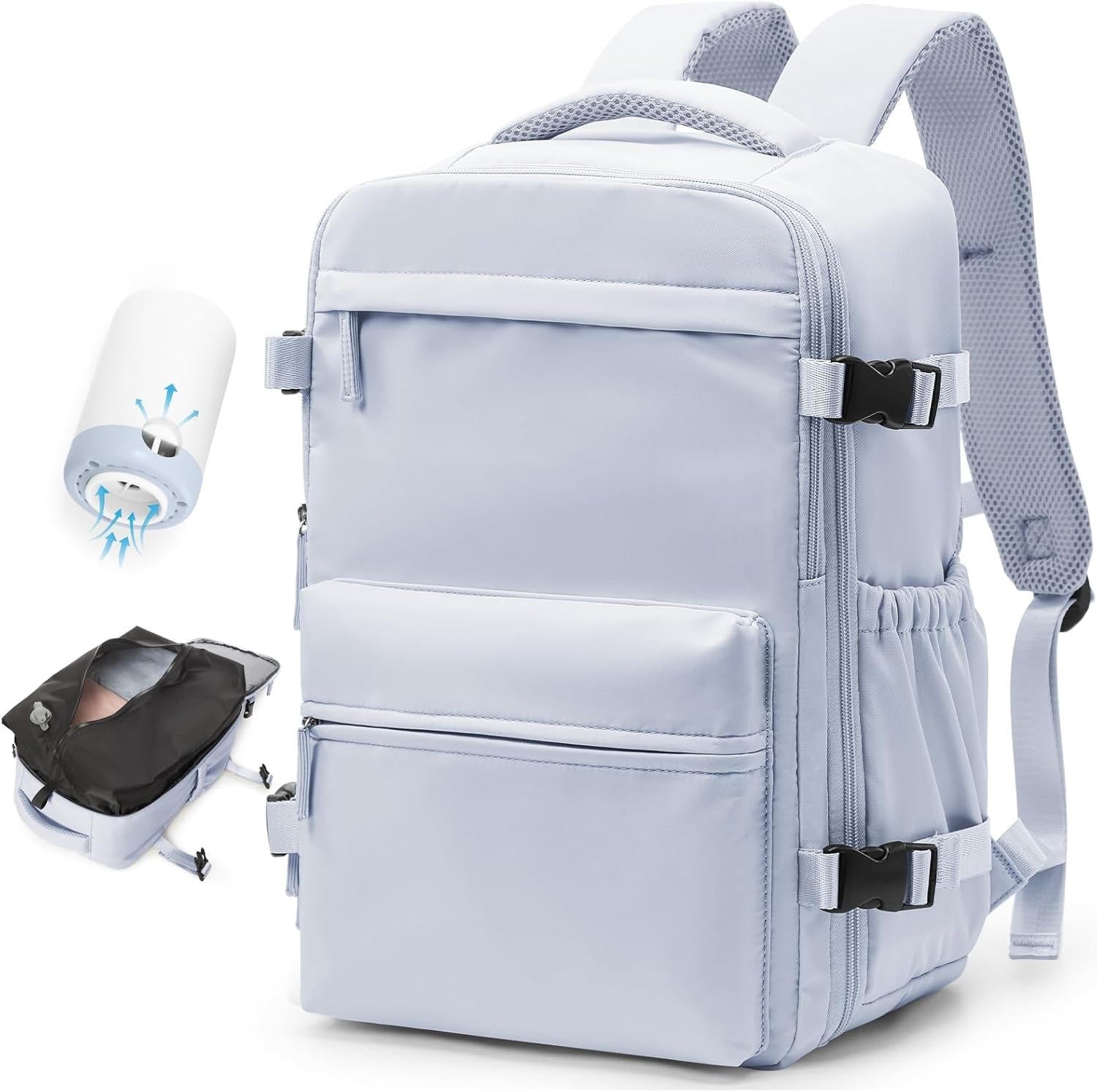 Puchica 15.6" Vacuum Compression Travel Backpack - alternate angle