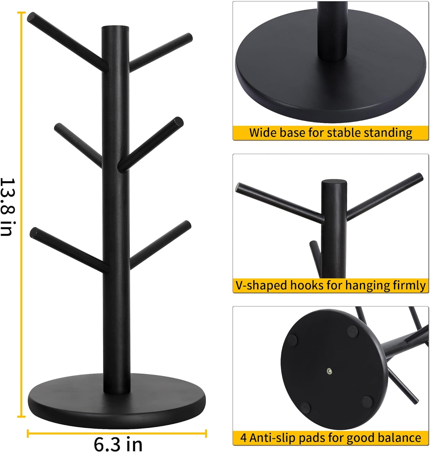 Cup Mug Holder Tree - alternate angle