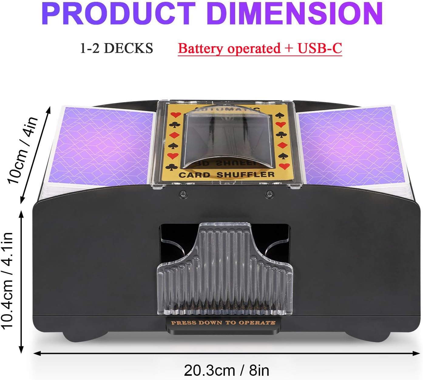 Automatic Card Shuffler - alternate angle