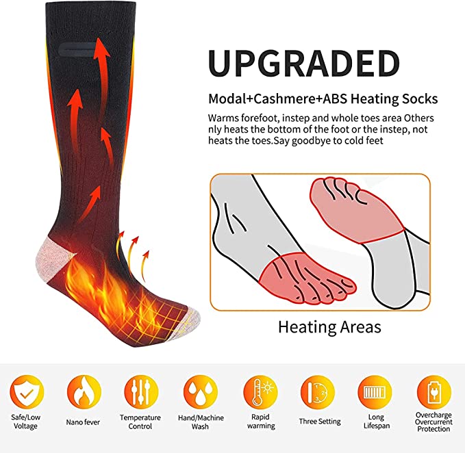 Heated Socks - detail
