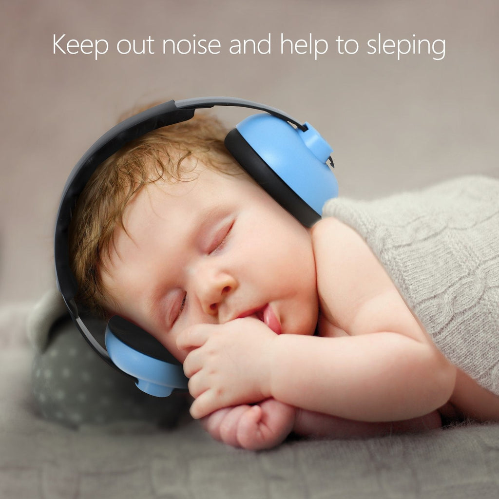 Baby Ear Protection Muffs - in use