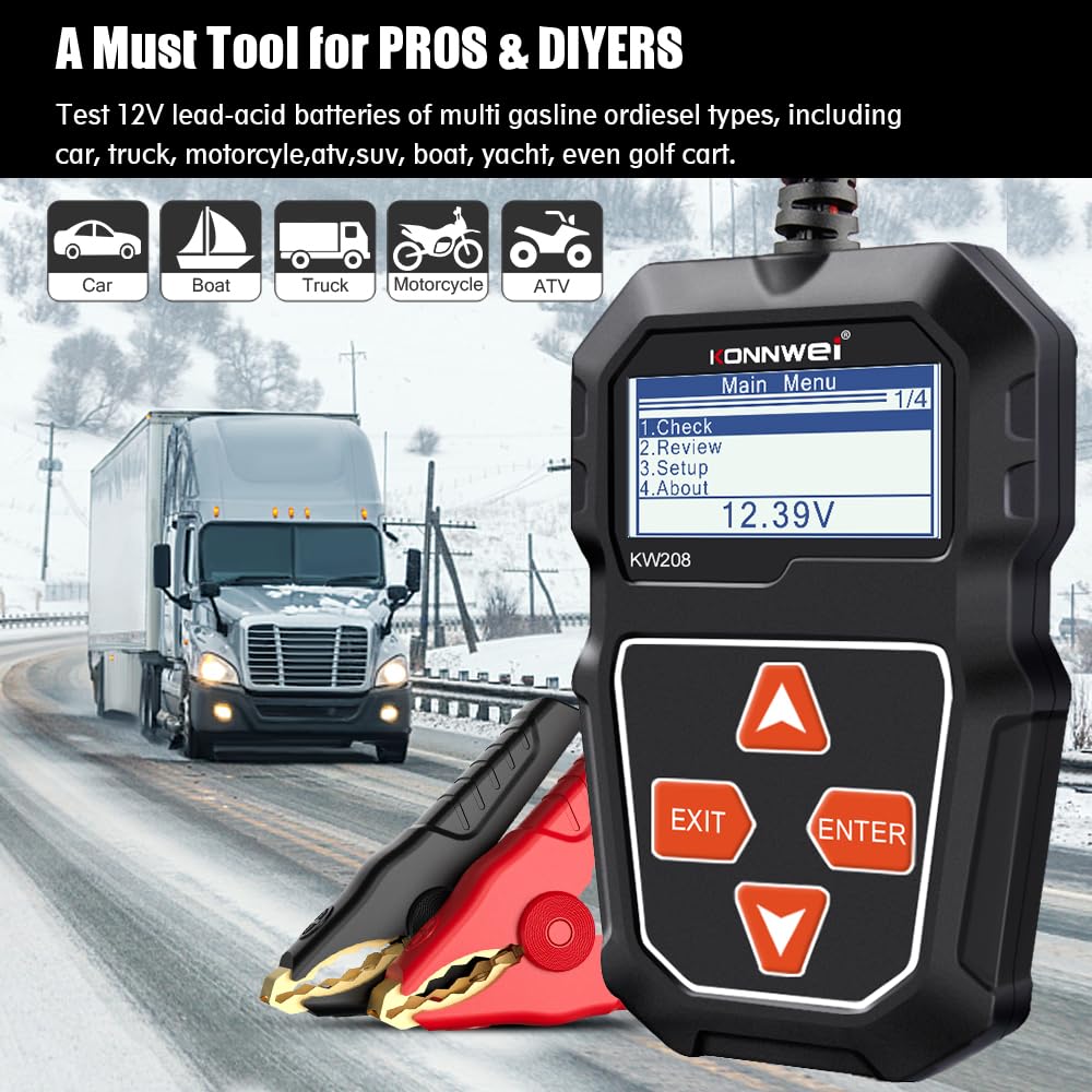 Car Alternator Battery Tester - alternate angle