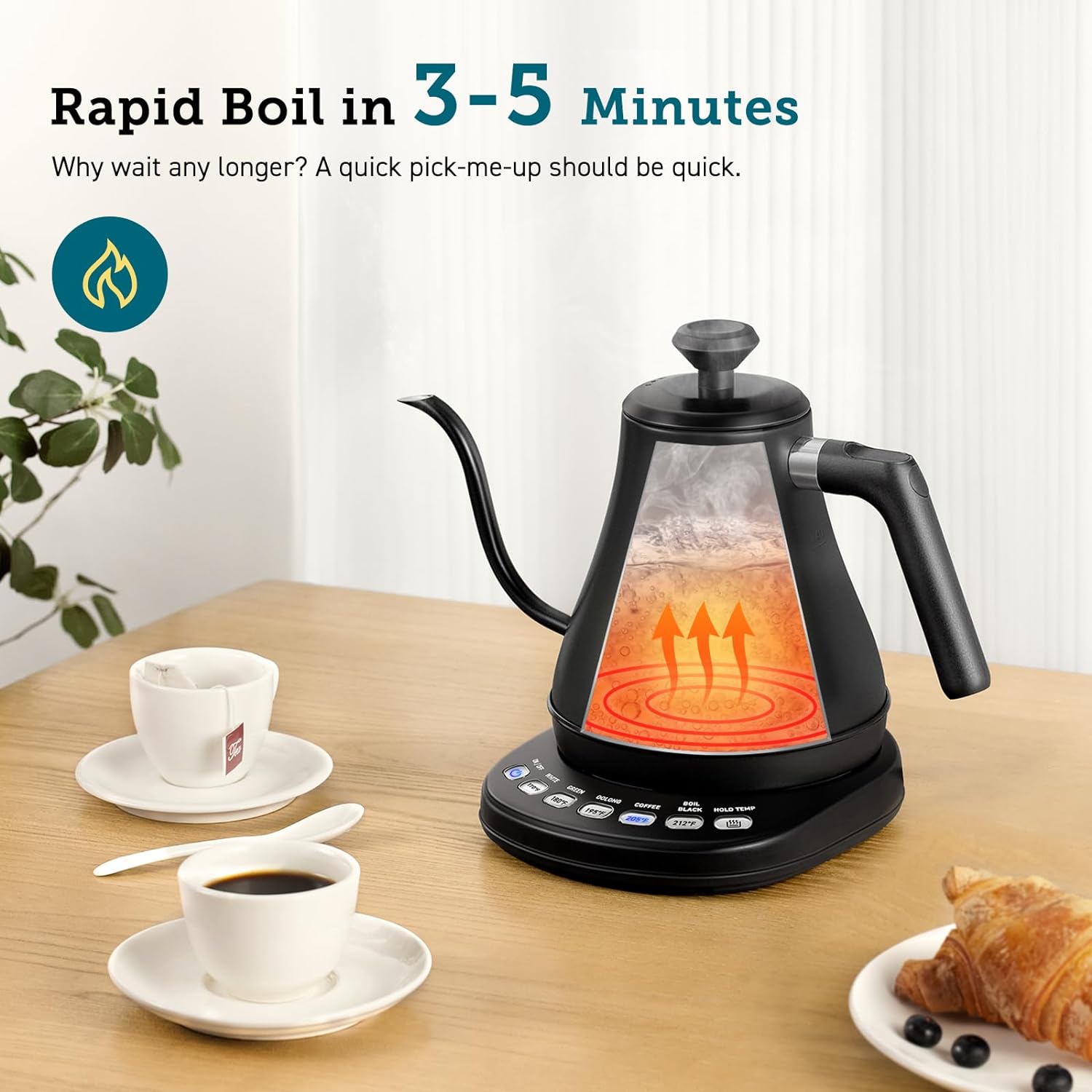 Electric Gooseneck Kettle - alternate angle