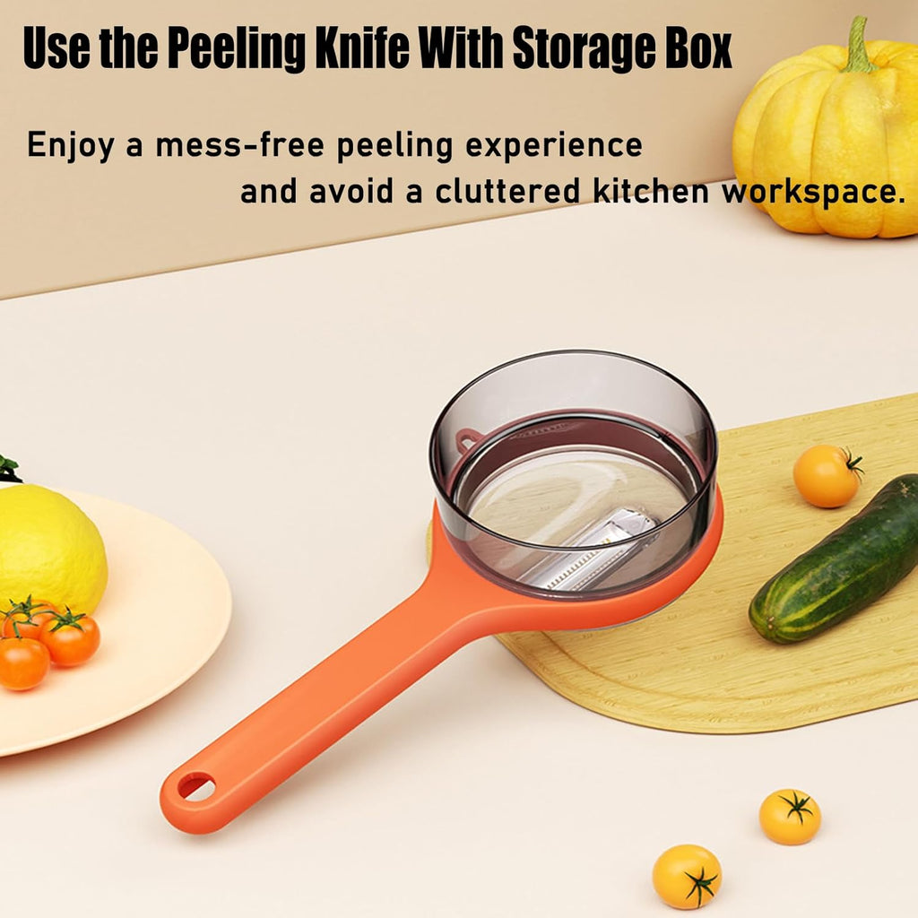 Apple Skin Vegetable Peeler - in use