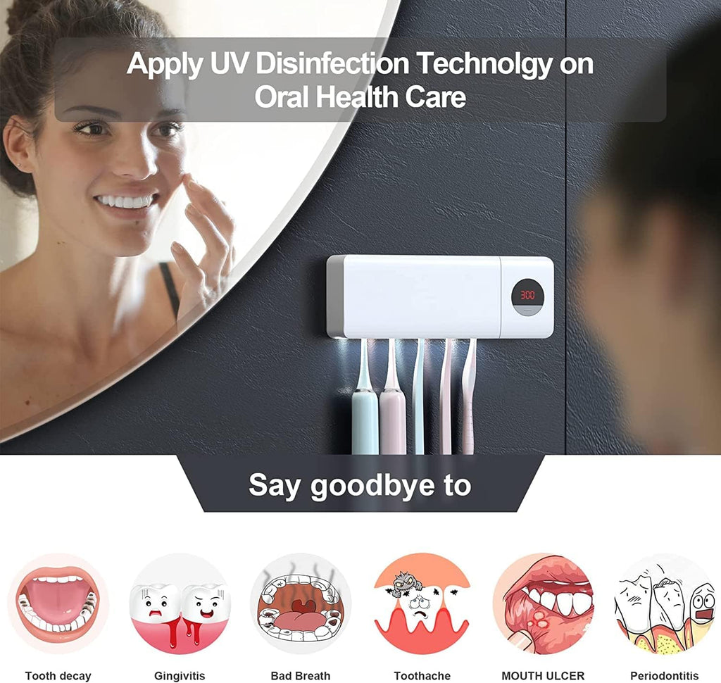 Antibacterial Toothbrush Sanitizer Holder - detail
