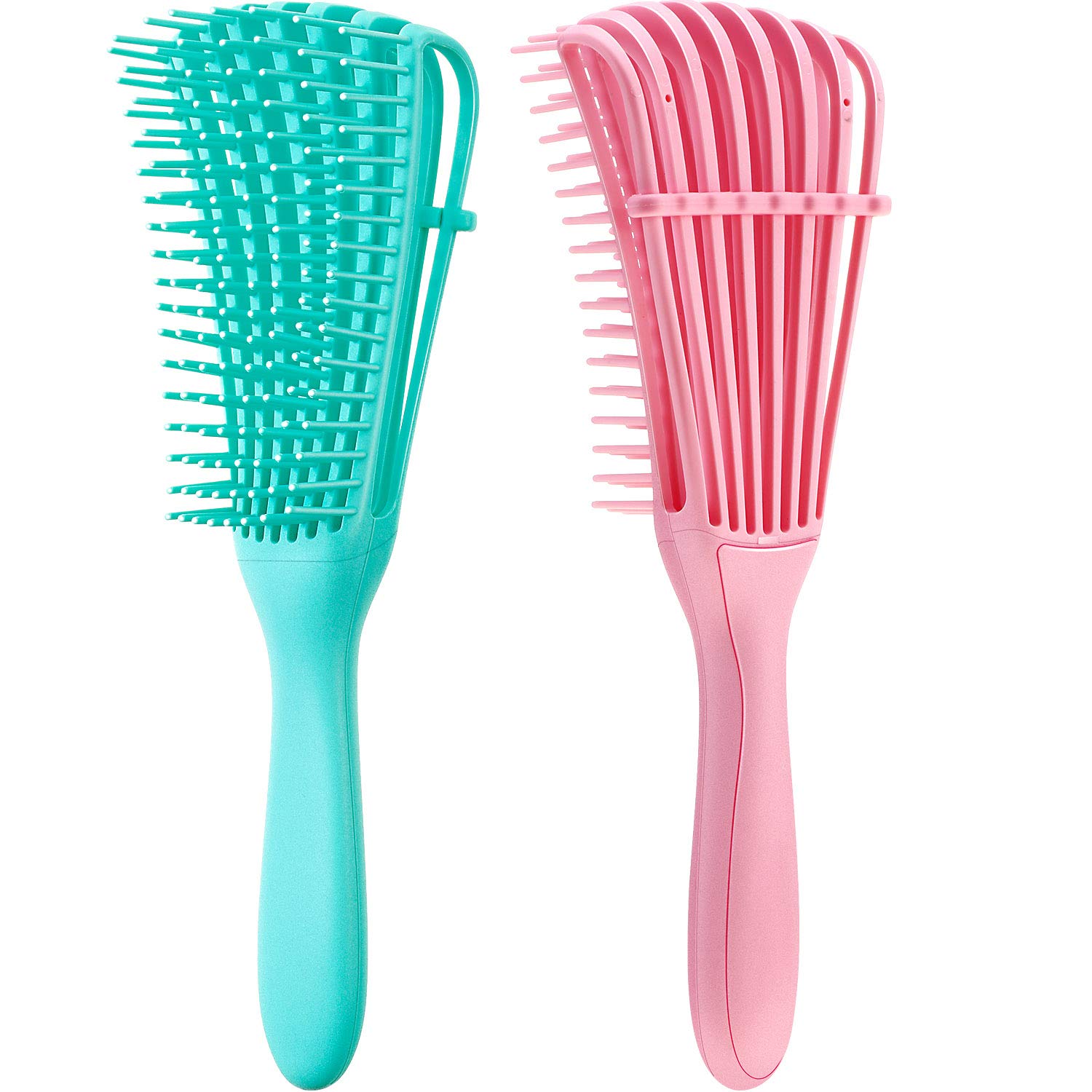 2-Pack Detangling Brushes for Textured Hair (3a to 4c)