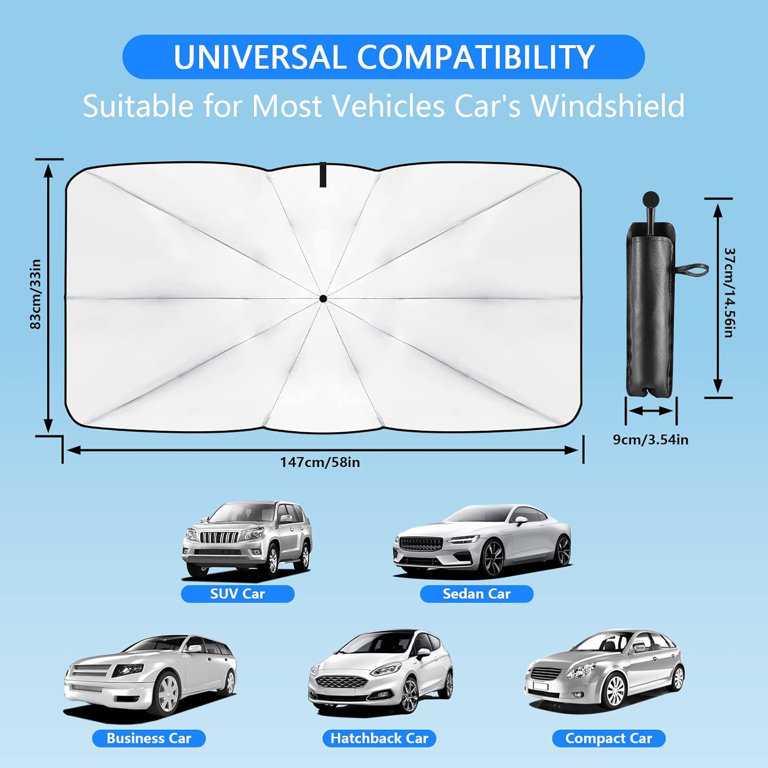 Car Windshield Sun Shade - detail