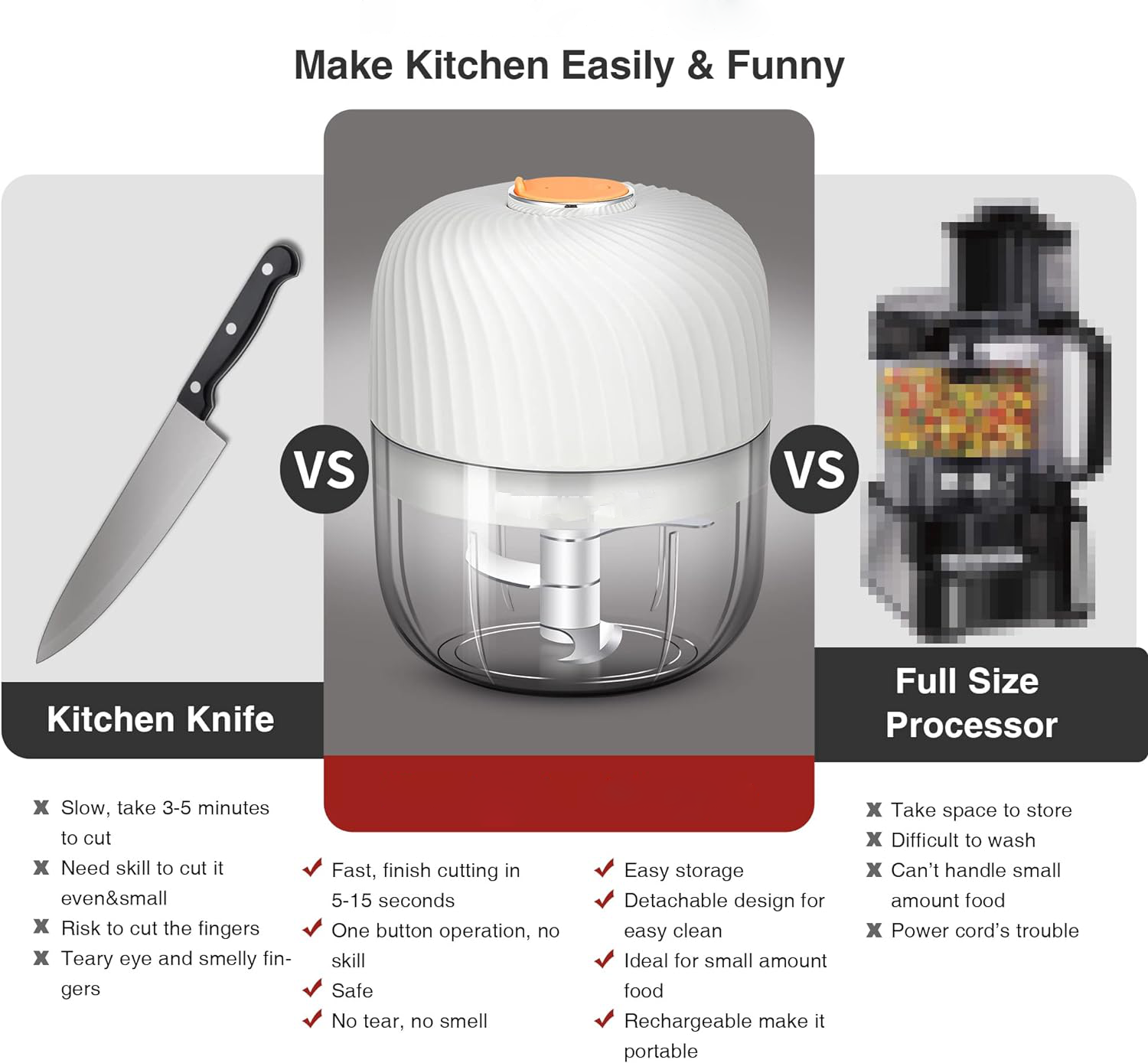 Electric Garlic Onion chili Chopper - detail