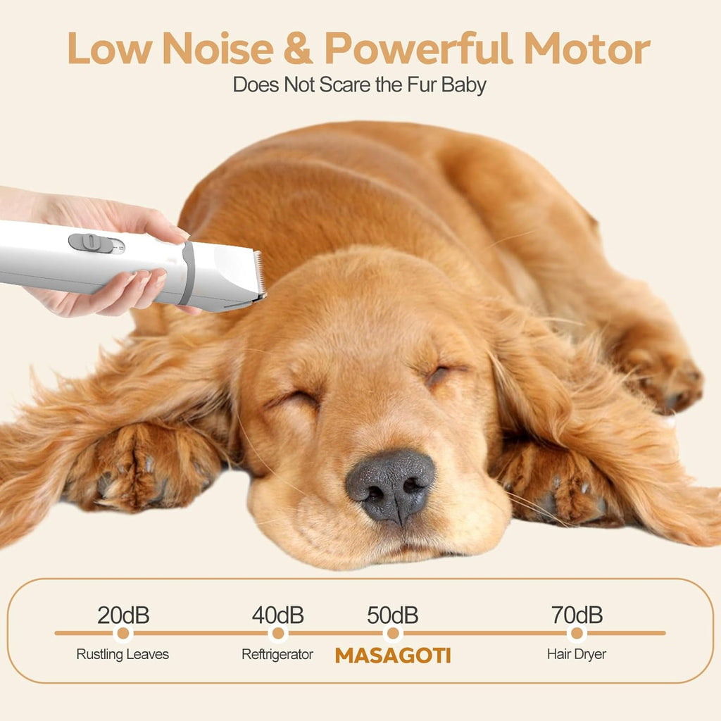 Dog Grooming Clippers Kit - in use