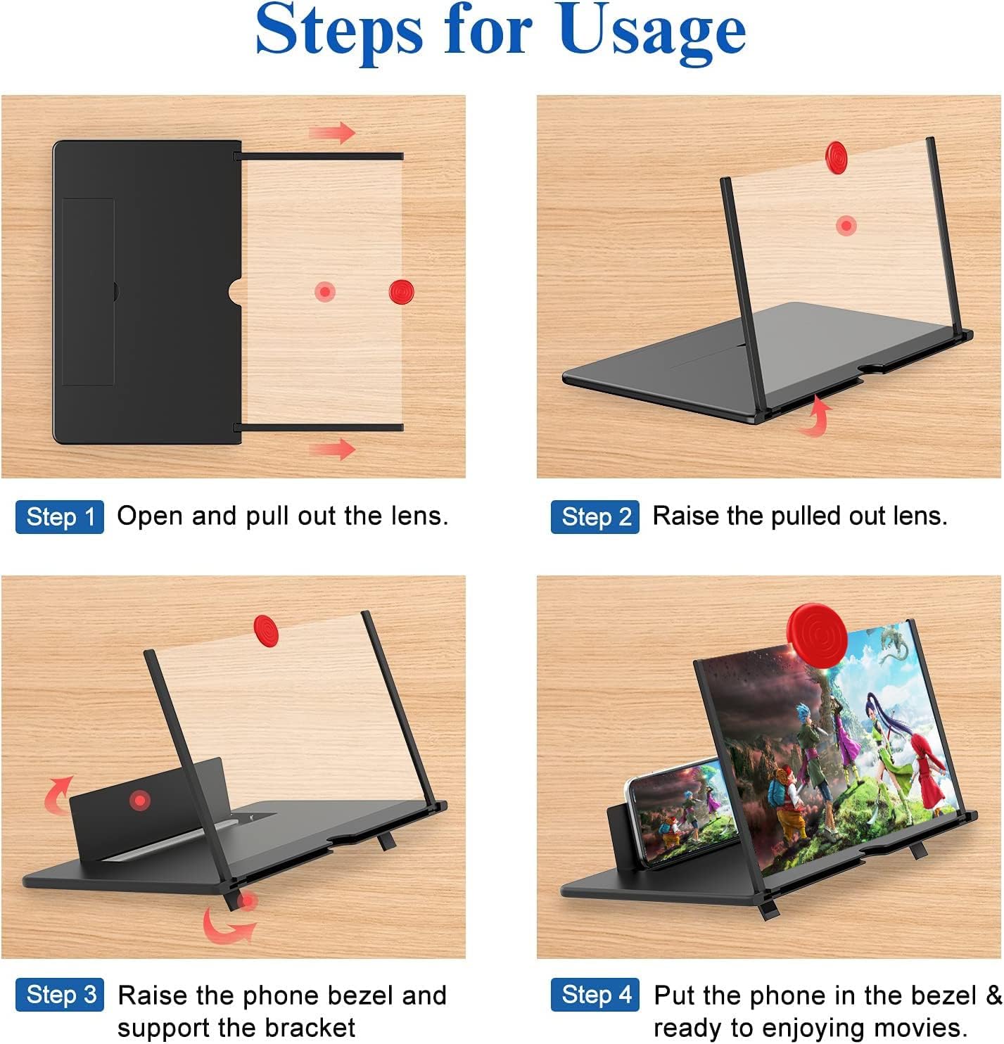 Puchica 16" HD Phone Screen Magnifier - detail