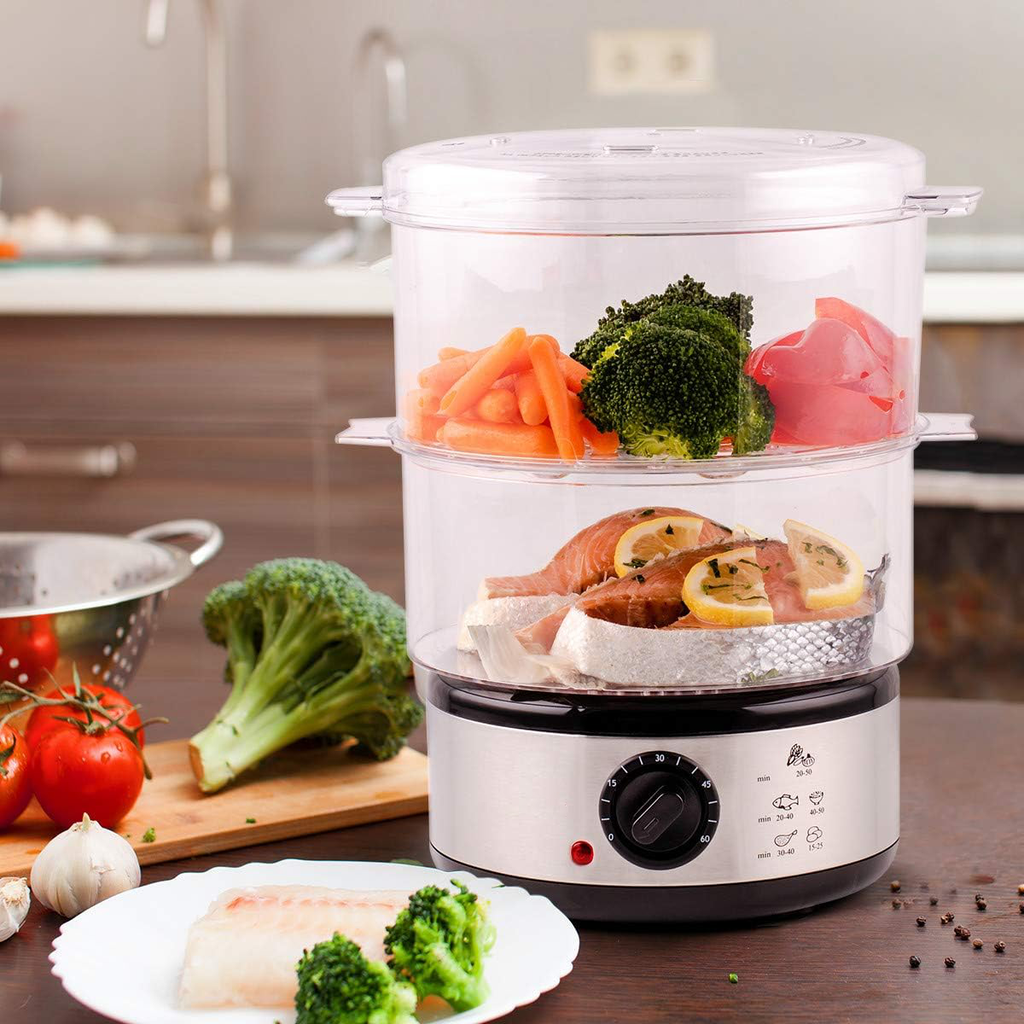 Electric Vegetable Steamer - in use