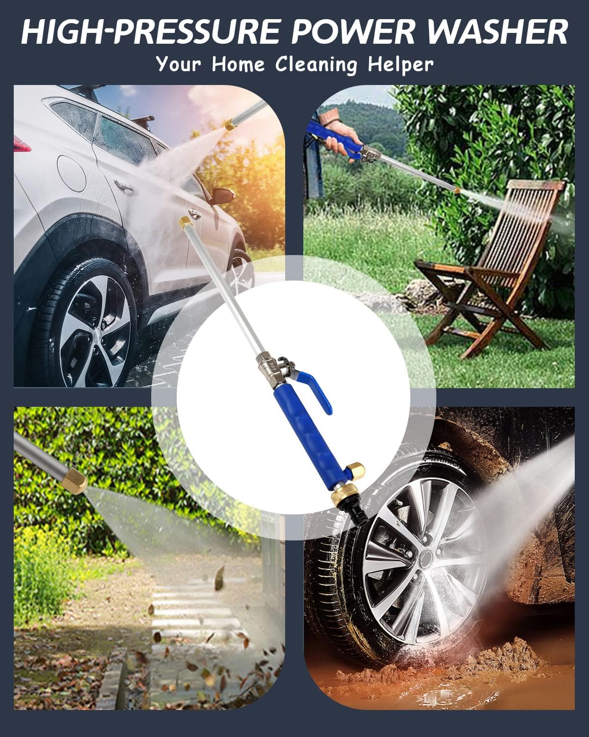 High-Pressure Washer Spray Nozzle Car Wash Water Hose - detail