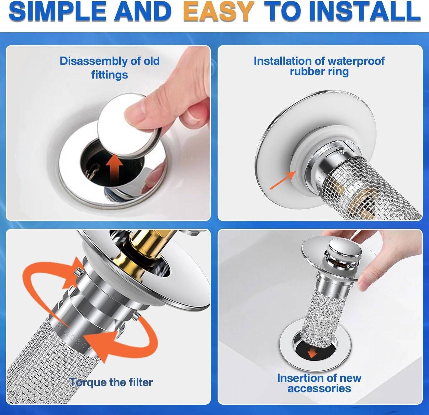 Bathroom Sink Drain Stopper - detail