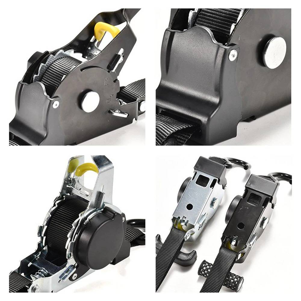 2-set Retractable Ratchet Straps - detail