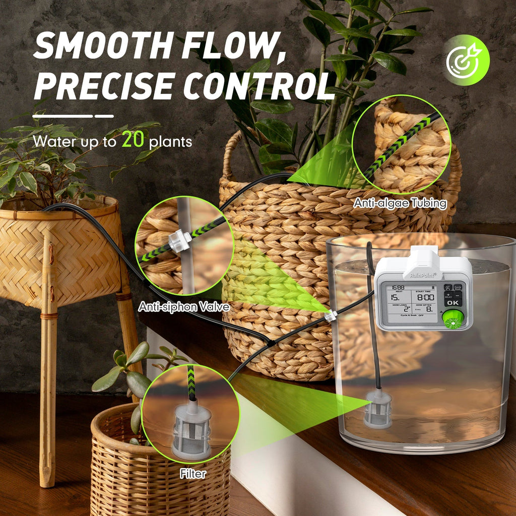 Rainpoint Automatic Plant Watering System With Large Display, Automatic