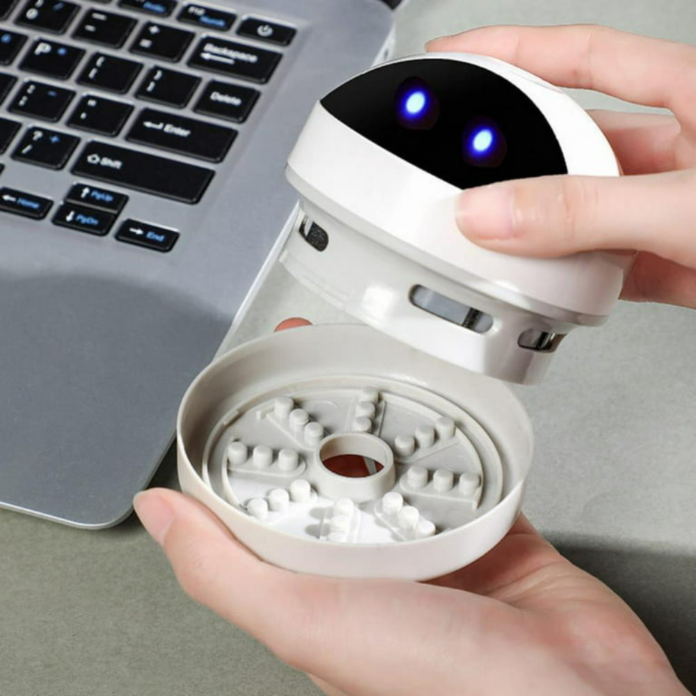 Compact USB Charging Mini Desk Vacuum Cleaner Robot - detail