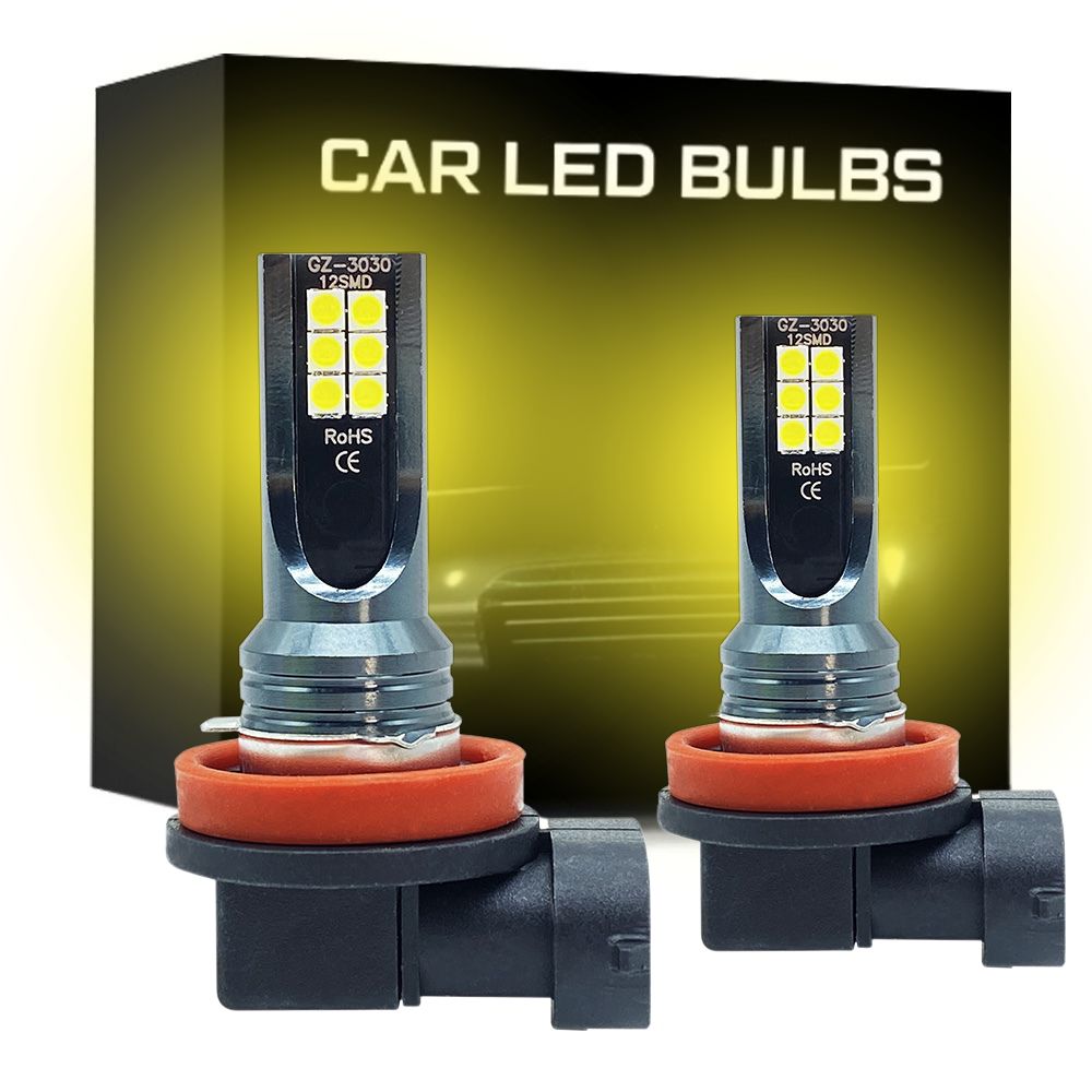 High Brightness Plug In Car Fog Lights H8 H9 H11 - alternate angle