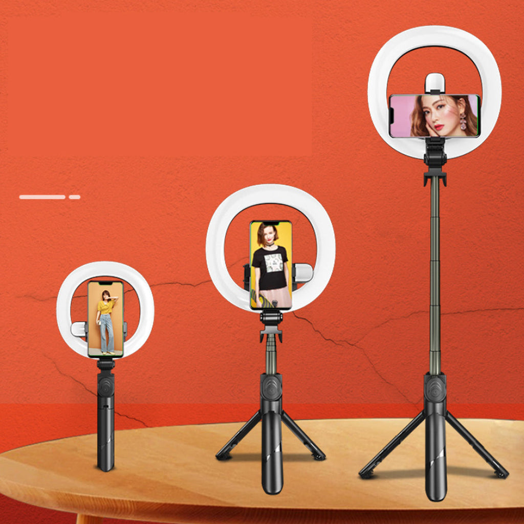 Self Video Portrait Soft Halo Light Stand With Dual LED Light and - detail