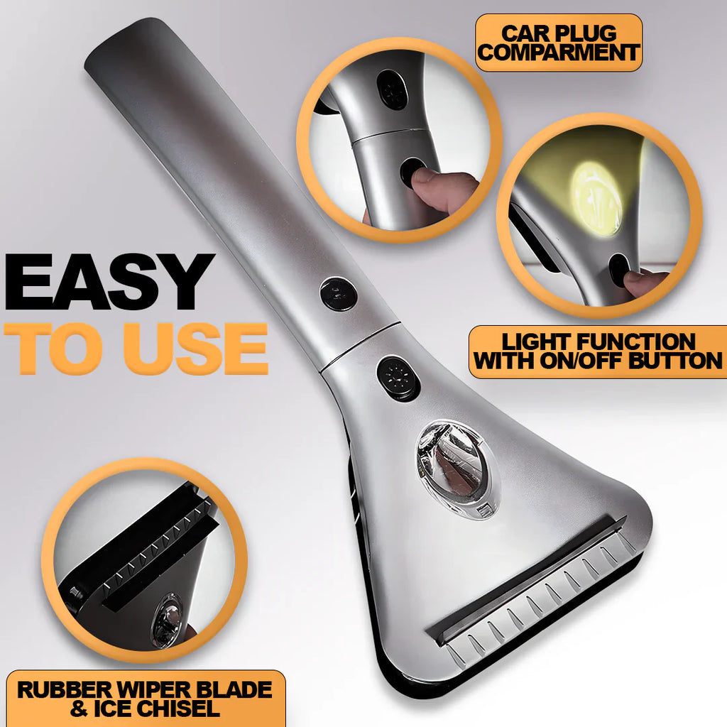 Electric Heated Ice Scraper - detail