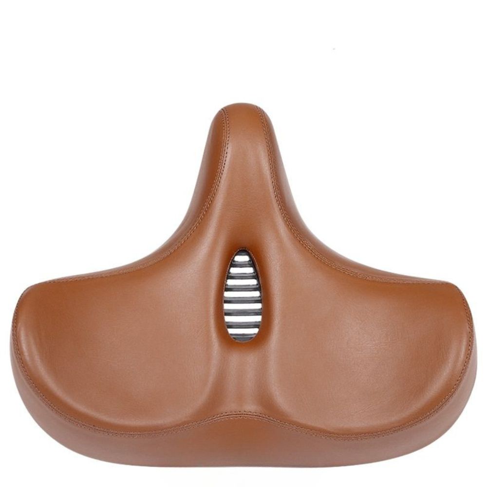 Extra Large Bike Seat With Comfortable Thick Foam and Waterproof - in use