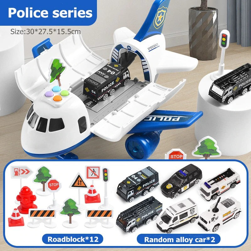 Airplane Toy Set For Kids - in use