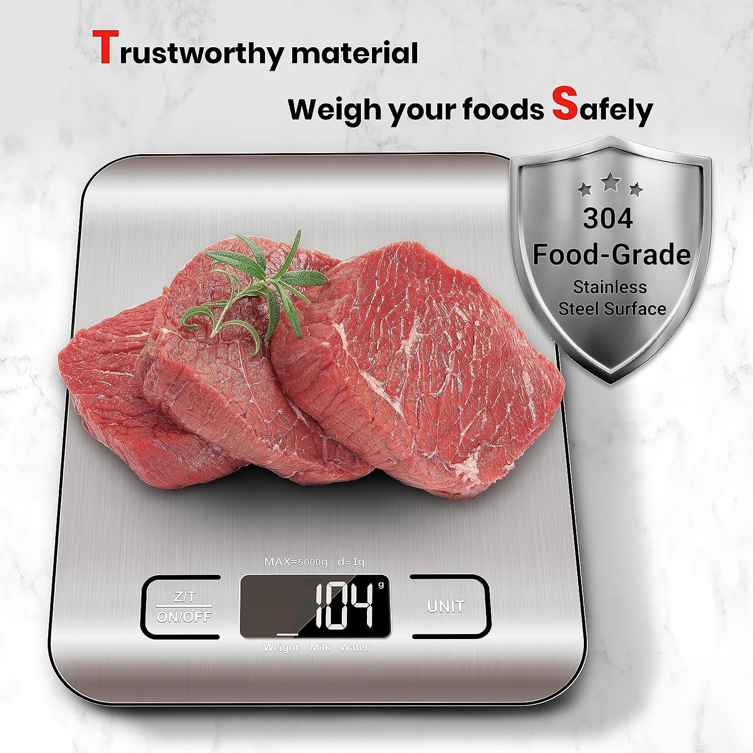 Digital Kitchen Scale - alternate angle