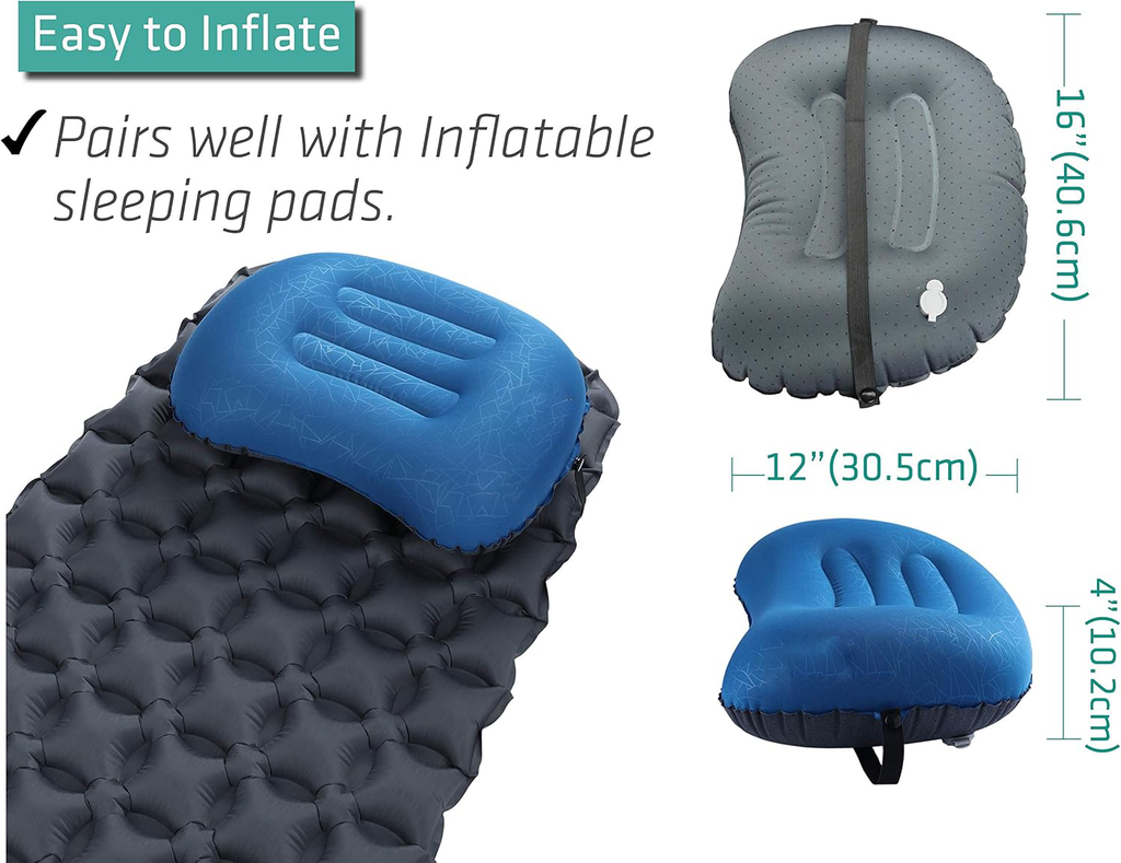Backpacking & Camping Pillow - in use