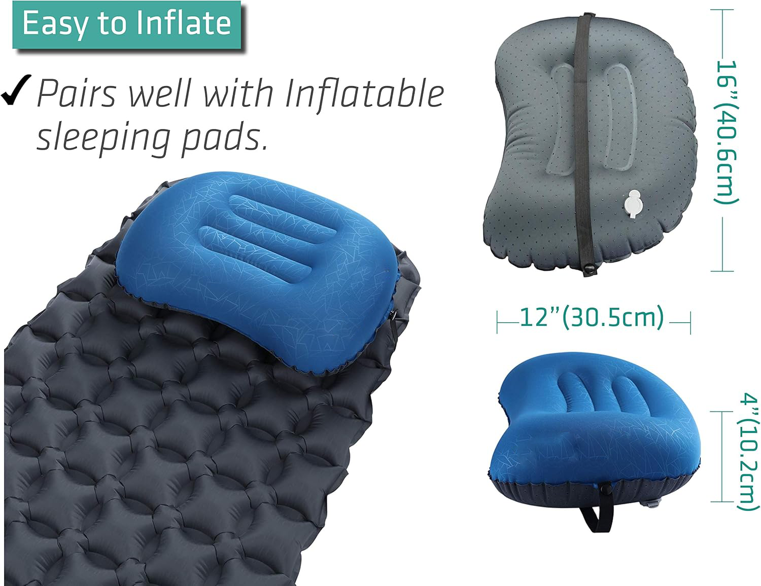 Backpacking & Camping Pillow - in use