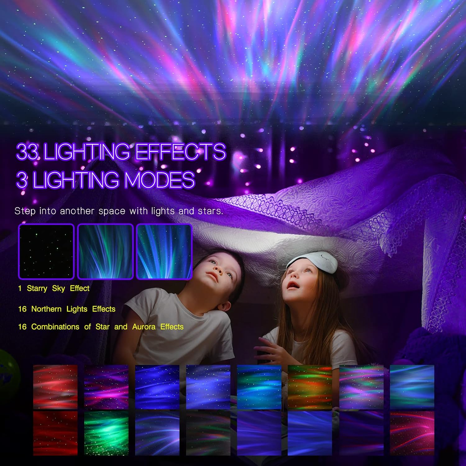 Aurora Northern Lights Projector - alternate angle