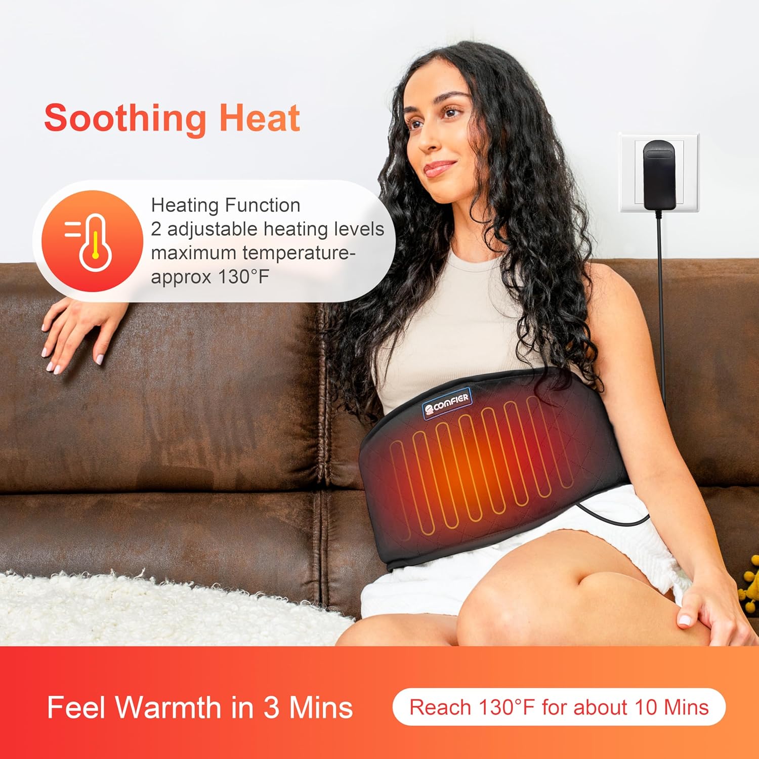 Heating Pad For Back Pain - alternate angle