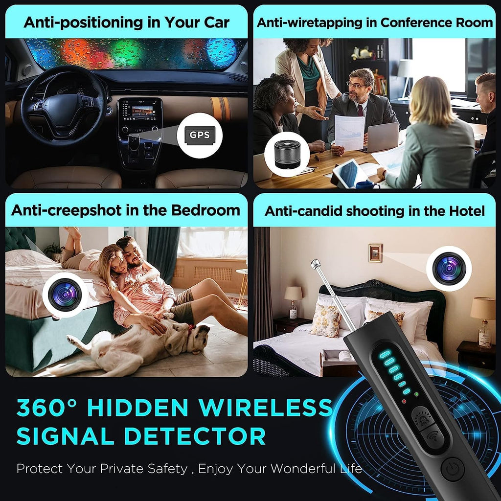 Hidden Camera Detector (Military Grade, with built-in RF and GPS - in use