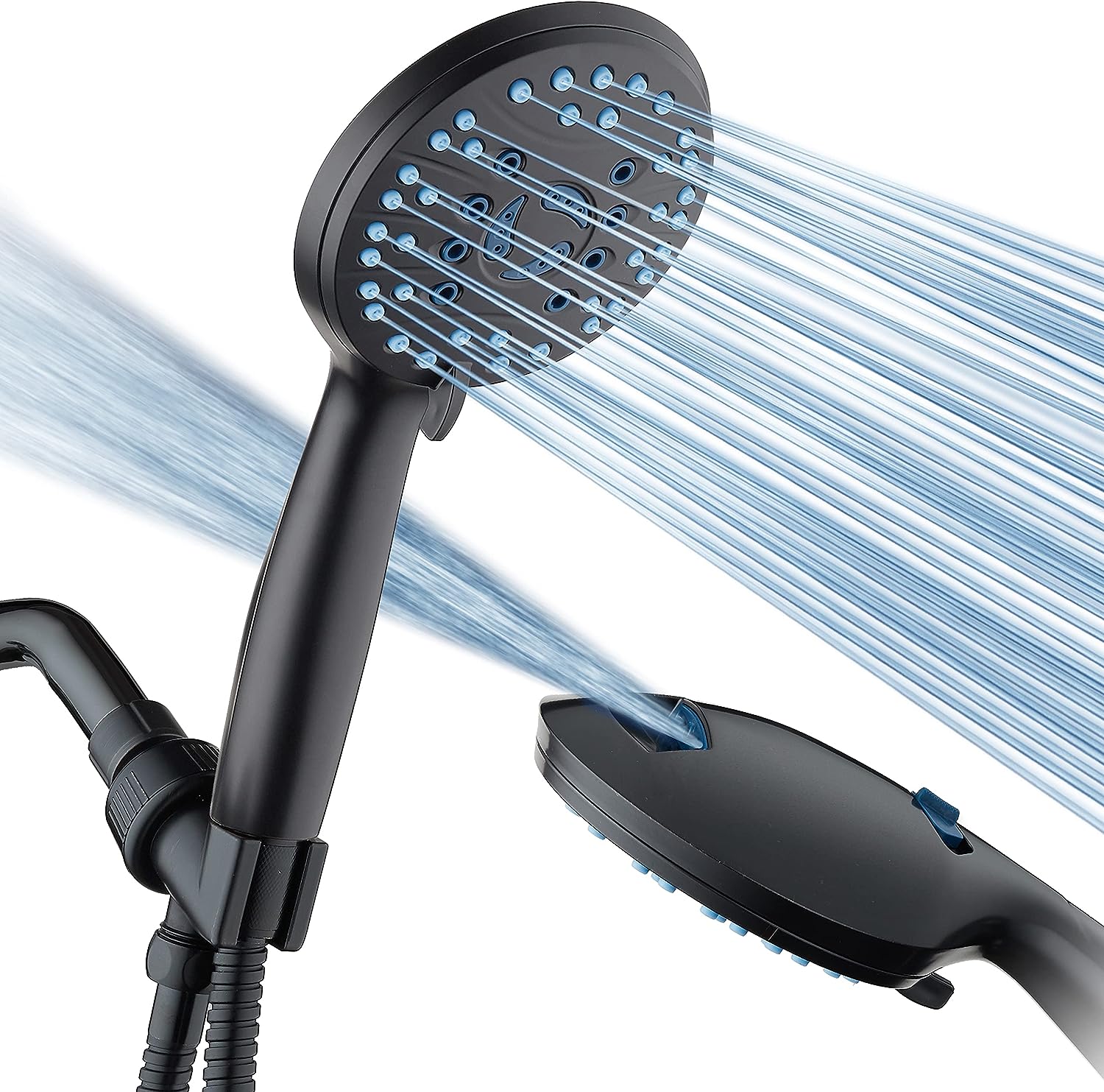 Adjustable Pressure Handheld Shower Head With A Hose - alternate angle