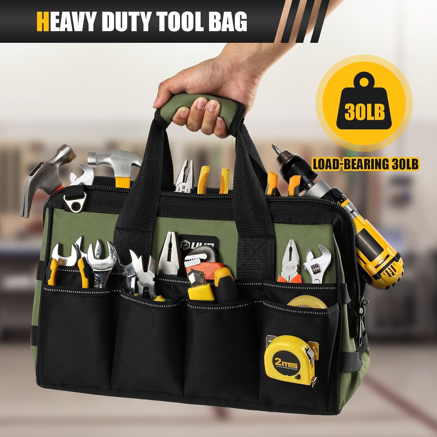 Heavy Duty Open Tools Tote Bag - detail