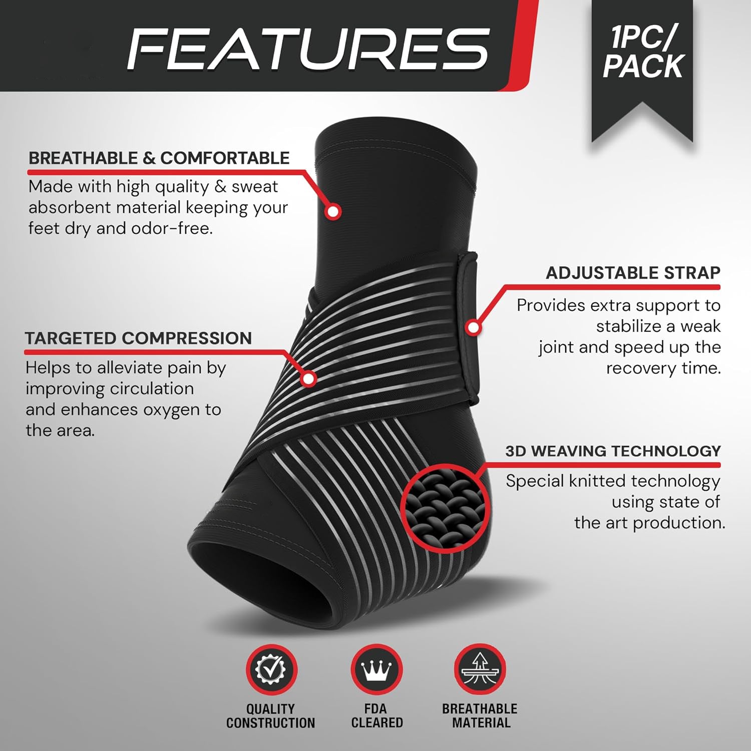 Ankle Support Brace - alternate angle