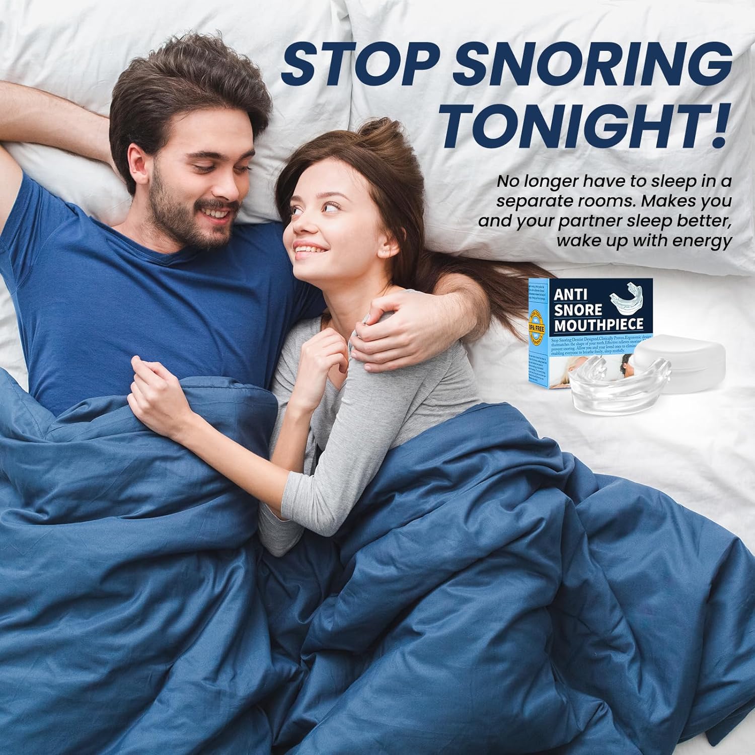 Anti-Snoring Mouthpiece Guard for Sleep Apnea - alternate angle