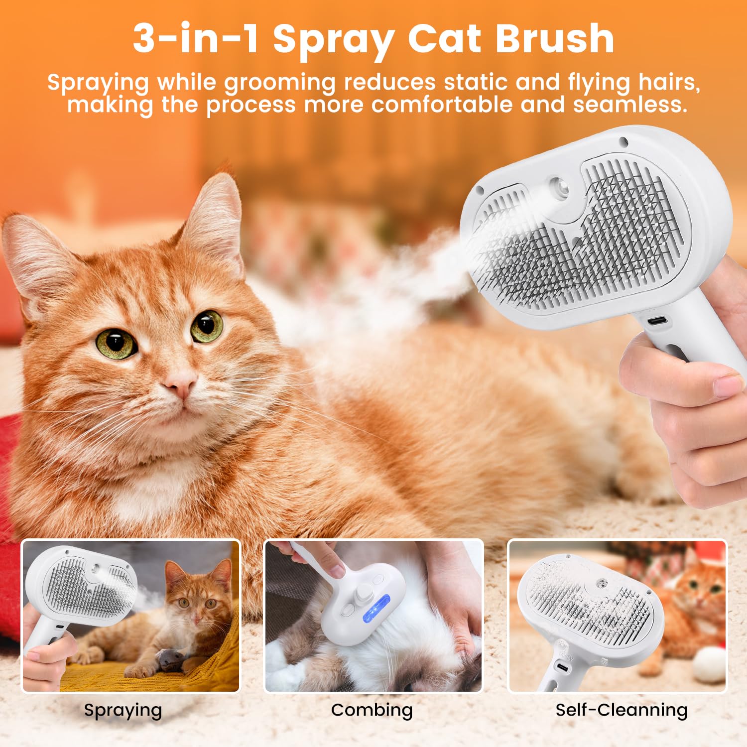 Cat And Dog Steam Brush - alternate angle