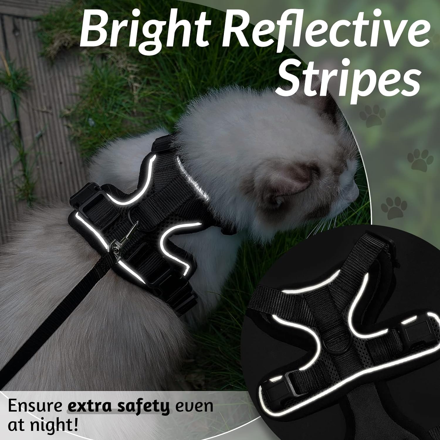 Escape Proof Cat Harness - alternate angle